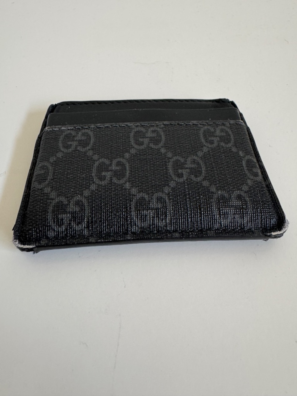 Authentic Gucci Kingsnake Black GG Supreme Card Case Holder - Picture 4 of 4